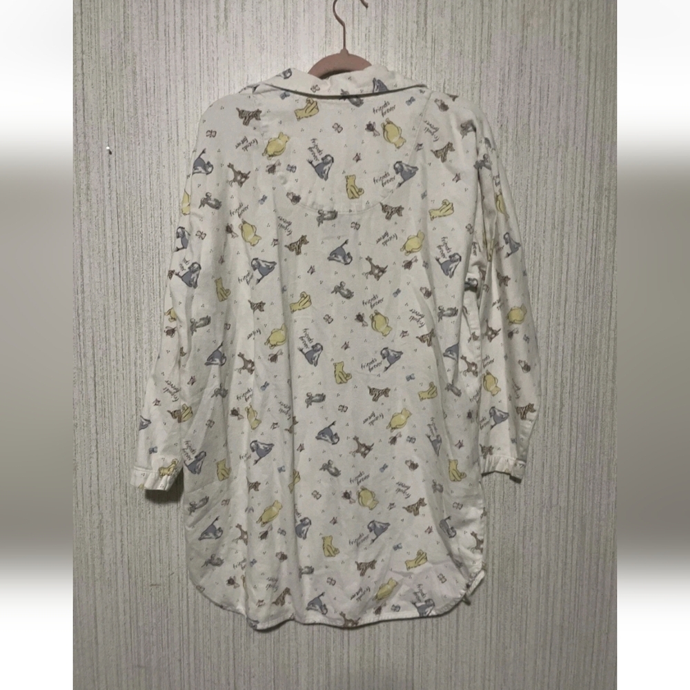 Vintage Disney Size Large Nightgown Sleep Shirt Winnie The Pooh - Picture 9 of 10